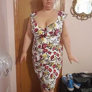 Skulls, Guns, and Roses dress